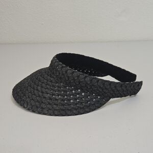 🎁3/$10🔴Stylish Black Woven Visor